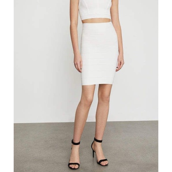 BCBGMAXAZRIA Alexa Knit Essential Bandage Pencil Skirt Women’s Size Medium - Picture 2 of 12